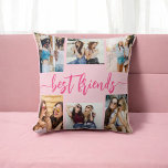 Hot Pink Best Friends 6 Foto Collage Keepake Kissen<br><div class="desc">Das heiße Pink Best Friends 6 Foto Collage Keepake Kissen ist das Wesen der Freundschaft. Dieses personalisierte Kissen besticht durch ein lebhaftes, heiß rosa Design und eine wunderschön gestaltete Collage aus sechs hochgeschätzten Fotos, die unvergessliche Momente mit Ihren besten Freunden feiern. Aus hochwertigen Materialien gefertigt, fügt es jedem Raum eine...</div>