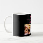 Hot Pink Besties Freunde 3 Foto Collage Keepake Kaffeetasse (Links)