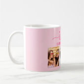 Hot Pink Besties Freunde 3 Foto Collage Keepake Kaffeetasse (Links)