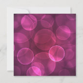 Hot Pink Black Foto Quinceanera Einladungen (Rückseite)