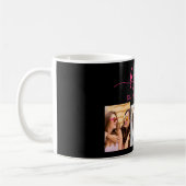 Hot Pink Black Friends 3 Foto Friendship Collage Kaffeetasse (Links)