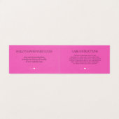 Hot Pink & Black - Handgefertigt mit Liebe (Innenseite Aufgefaltet)