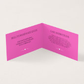 Hot Pink & Black - Handgefertigt mit Liebe (Innenseite)