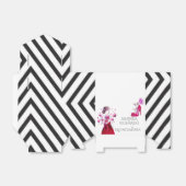 Hot Pink Black High Heel Shoes Quinceanera Party Geschenkschachtel (Ungefaltet)