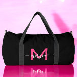 Hot Pink Black Monogram Name Girl's Script Sports Duffle Bag<br><div class="desc">Erhöhen Sie Ihr Spiel mit unserem Hot Pink Monogram Name Girl's Script Sports Duffle Bag! Mit einem lebhaften, heißen rosa Design ist diese Tasche personalisiert mit Ihrem Namen in einem eleganten Script-Schriftart für eine individuelle Touch. Ideal für Sport, Gymnastik oder Reisen, bietet es viel Platz und eine dauerhafte Konstruktion, um...</div>