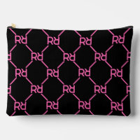 Hot Pink Black Monogram Name Girl's Ursprüngliche 