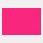 Hot Pink Black Polka DotStreifen Geschenkpapier Set (Vorderseite 3)