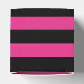 Hot Pink & Black Streifen Cupcake Boxen Geschenkschachtel (Oben)