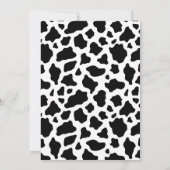 Hot Pink Black Wild West Cowgirl Geburtstag Einladung (Rückseite)