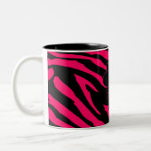 Hot Pink Black Zebra Print Animal Coffee Tassen Cu (Links)