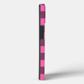 Hot Pink Blk Buffalo Karo Kariert Name Monogram NL Case-Mate iPhone Hülle (Rückseite / Rechts)