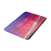 Hot Pink Blue Coast Sunset Punch heute Angebot Badematte (Schrägansicht)