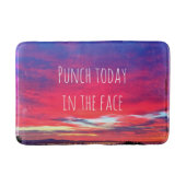 Hot Pink Blue Coast Sunset Punch heute Angebot Badematte (Vorderseite)