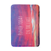 Hot Pink Blue Coast Sunset Punch heute Angebot Badematte (Vorderseite Vertikal)