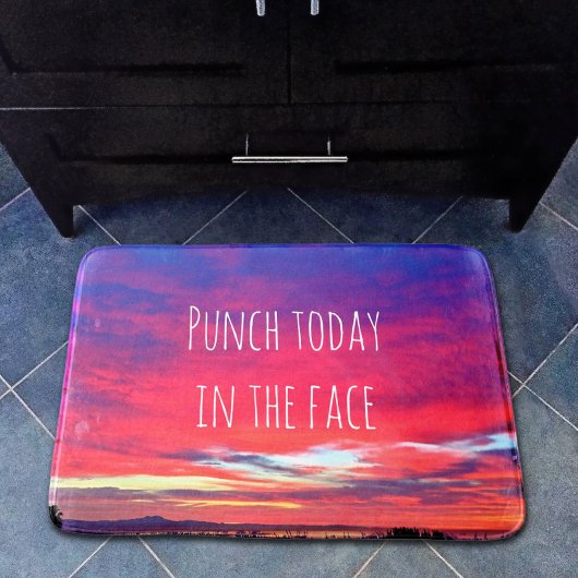 Hot Pink Blue Coast Sunset Punch heute Angebot Badematte