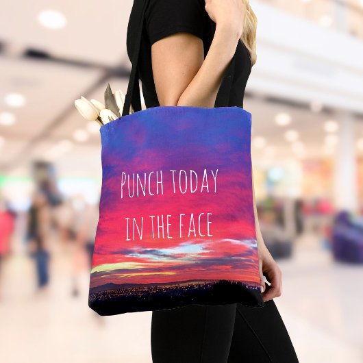 Hot Pink Blue Sunset Punch heute in Fett Tasche