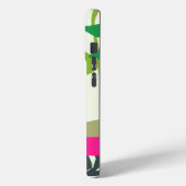 Hot Pink blühende Geranien Floristischer Individue Case-Mate iPhone Hülle (Rückseite / Links)