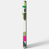 Hot Pink blühende Geranien Floristischer Individue Case-Mate iPhone Hülle (Rückseite / Links)