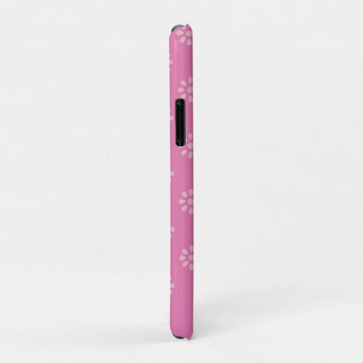 Hot Pink Blume Boho Muster Personalisiert Case-Mate iPhone Hülle (Hinten/Rechts)