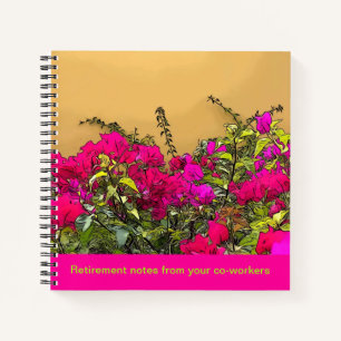 Hot Pink Blume Curacao Notizblock