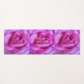 Hot Pink Blume Glauben Sie an Zauberwörterschrift  Yogamatte (Vorderseite (Horizontal))