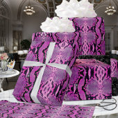 Hot Pink Boa Constrictor Snakeskin Geschenkpapier
