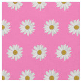 Hot Pink Bohemisch Daisy Pattern Stoff (Nahaufnahme)