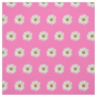 Hot Pink Bohemisch Daisy Pattern Stoff