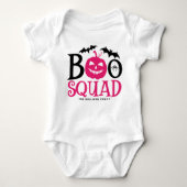 Hot Pink Boo Squad Spooky Letty Halloween Baby Strampler (Vorderseite)
