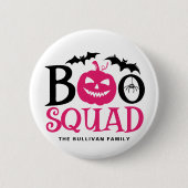 Hot Pink Boo Squad Spooky Letty Halloween Button (Vorderseite)