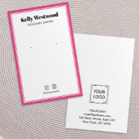 HOT PINK BORDER OARRING DISPLAY LOGO SOCIAL ICONS