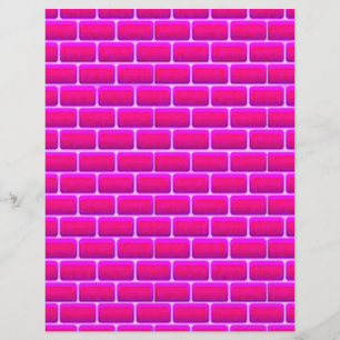 HOT PINK BRICKS HINTERGRUND DIGITALE GRAFIKEN FLYER