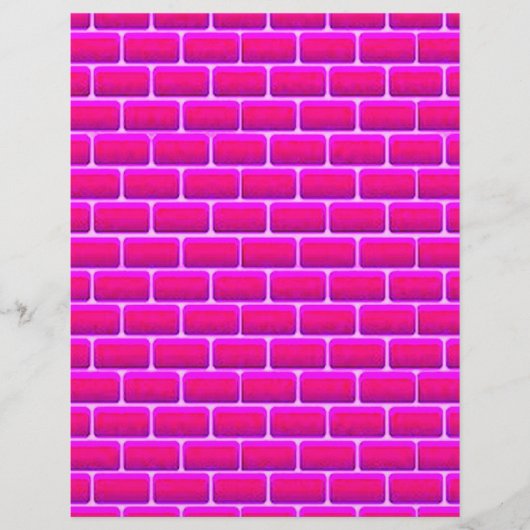 HOT PINK BRICKS HINTERGRUND DIGITALE GRAFIKEN FLYER (Vorne)