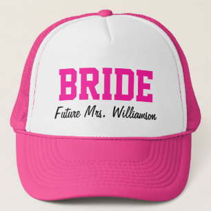 Hot Pink Bride Hat Truckerkappe