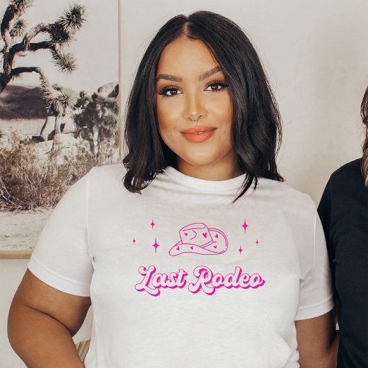 Hot Pink Brides Last Rodeo Junggeselinnen-Abschied T-Shirt