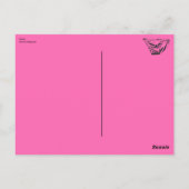 Hot Pink Briefs Postkarte (Rückseite)