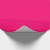 Hot Pink Bright Electric Festive Geschenkpapier (Ecke)
