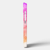 Hot Pink Bright Orange Kunst Case-Mate iPhone Hülle (Rückseite / Links)