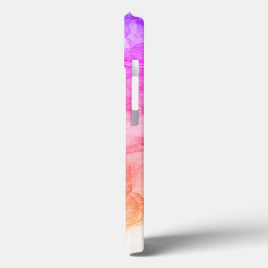 Hot Pink Bright Orange Kunst Case-Mate iPhone Hülle (Rückseite / Links)