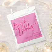 Hot Pink Brunch und Bubbly Birthday Brunch Party Geschenktütchen (Ausgeschnitten)