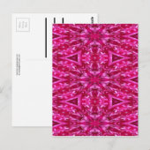 Hot Pink Cabbage Rose Kunst, Kultur Postkarte (Vorne/Hinten)
