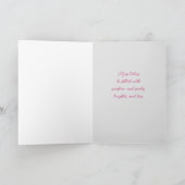 Hot Pink Camellia Blume Happy Birthday Card Karte (Innenseite)