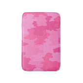 Hot Pink Camouflage Bath Mat Badematte (Vorderseite Vertikal)