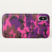 Hot Pink-Camouflage Case-Mate iPhone Hülle (Rückseite (Horizontal))