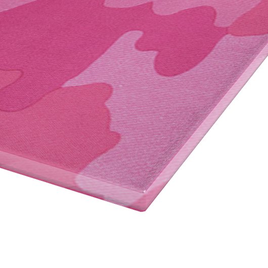 Hot Pink Camouflage Cutting Board Schneidebrett (Ecke)