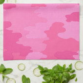 Hot Pink Camouflage Küchentuch (Gefaltet)