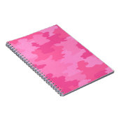 Hot Pink Camouflage Spirale Notebook Notizblock (Rechte Seite)