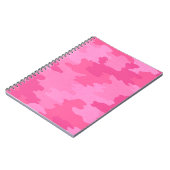 Hot Pink Camouflage Spirale Notebook Notizblock (Linke Seite)