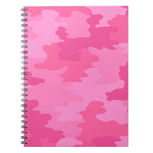 Hot Pink Camouflage Spirale Notebook Notizblock