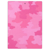Hot Pink Camouflage Zwischenablage Klemmbrett (Rückseite)